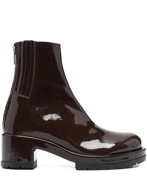 SAPIO 70mm patent-finish boots Red FW25N17