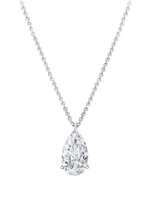 Tilla 14K white gold pear diamond necklace Silver NK14