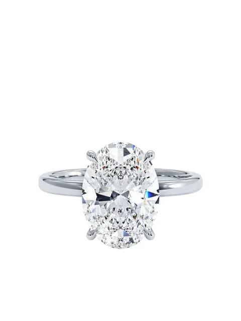 Tilla 14K white gold lab-grown diamond solitaire ring Silver ENG133103