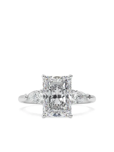 Tilla 14K white gold diamond wedding-band ring Silver RG87