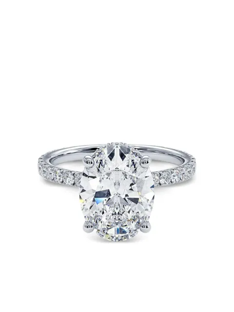 Tilla 14K white gold diamond accented ring Silver RG15