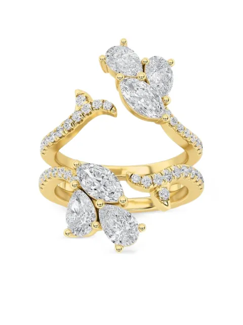 Tilla 14K yellow gold lab grown diamond fashion ring Gold KJ01058RMQ2