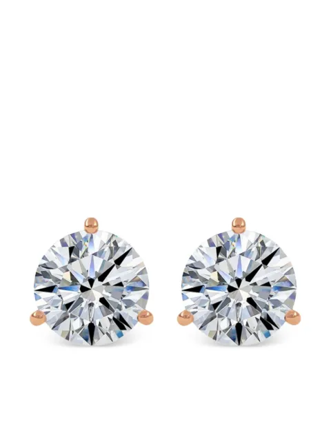 Tilla 14K rose gold diamond stud earrings Pink ADLS5003P