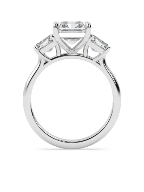 Tilla 14K white gold radiant diamond ring Silver RG111