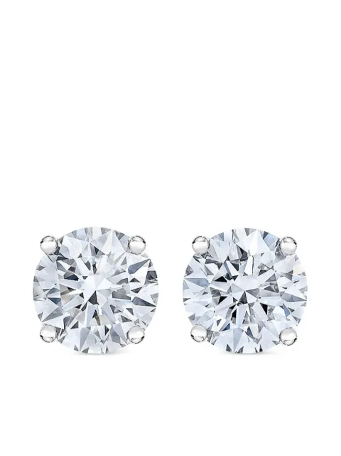 Tilla 14K white gold diamond stud earrings Silver ADLS500