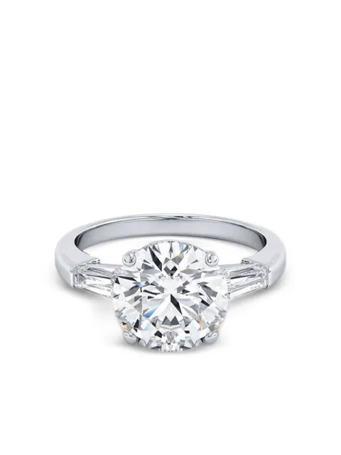 Tilla 14K white gold round diamond ring Silver R24C3