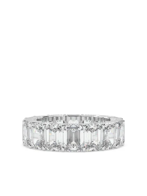 Tilla 14K white gold diamond eternity band Silver WB12