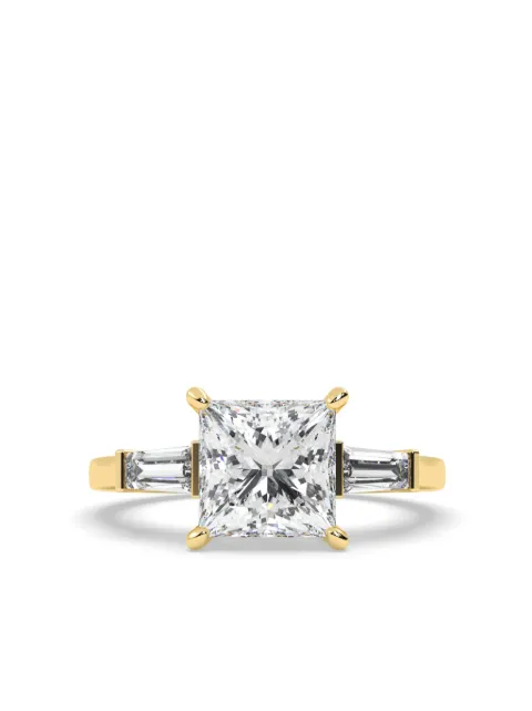 Tilla 14K yellow gold diamond Three Stone ring Gold RG95