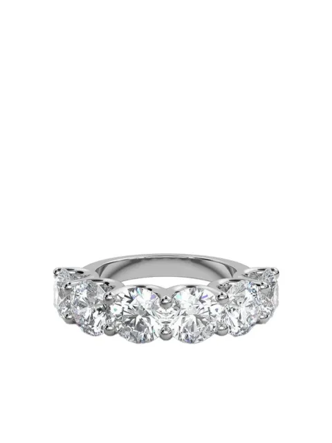 Tilla 14K white gold lab-grown diamond five stone ring Silver WB04