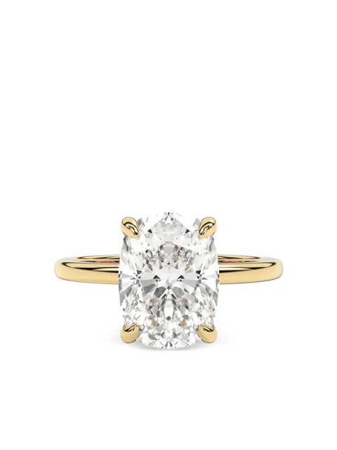 Tilla 14K yellow gold cushion lab grown diamond solitaire ring Gold RG09