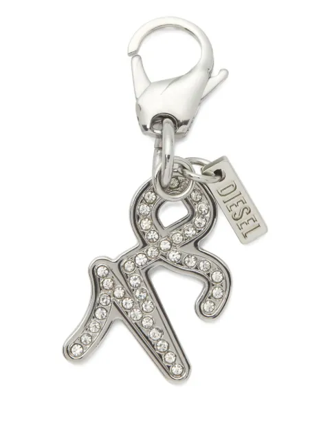 Diesel metal capricorn charm with rhinestones Silver X10795P9132