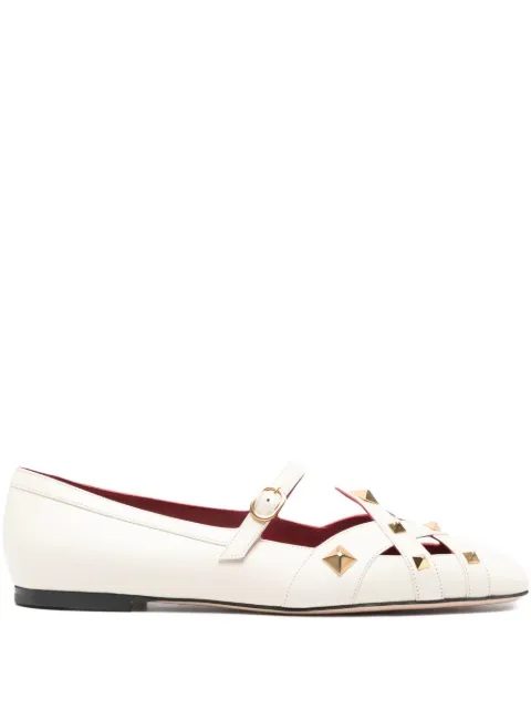 Valentino Garavani studdy rockstud ballet flats Neutrals WS0PC3JYW