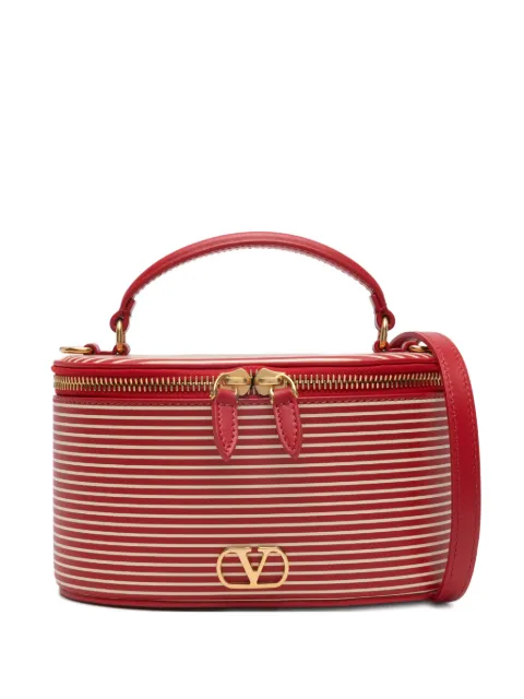 Valentino Garavani striped logo vanity bag Red WP0AX8VES