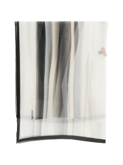 Missoni abstract-print zigzag scarf Black POJNGEDA063