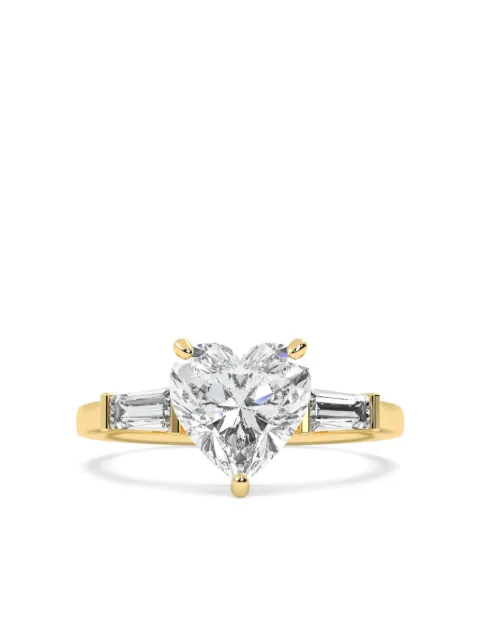Tilla 14K yellow gold diamond heart-motif ring Gold RG99