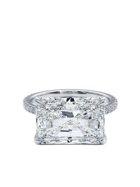 Tilla 14K white gold diamond accented ring Silver LGRG80