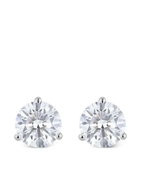 Tilla 14K white gold lab-grown diamond stud earrings Silver JWL68359