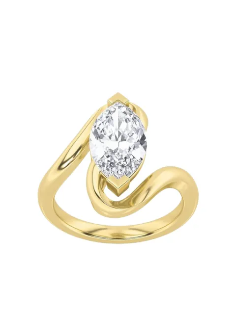 Tilla 14K yellow gold Fashion lab-grown diamond ring Gold KJ01323RMQ2