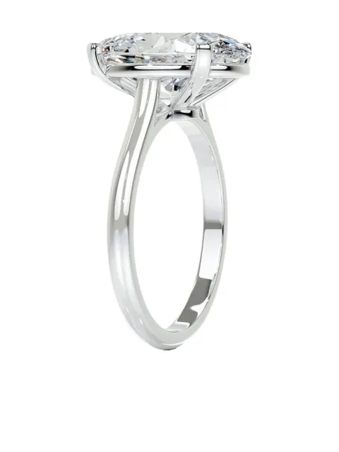 Tilla oval diamond solitaire ring Silver ENG133110
