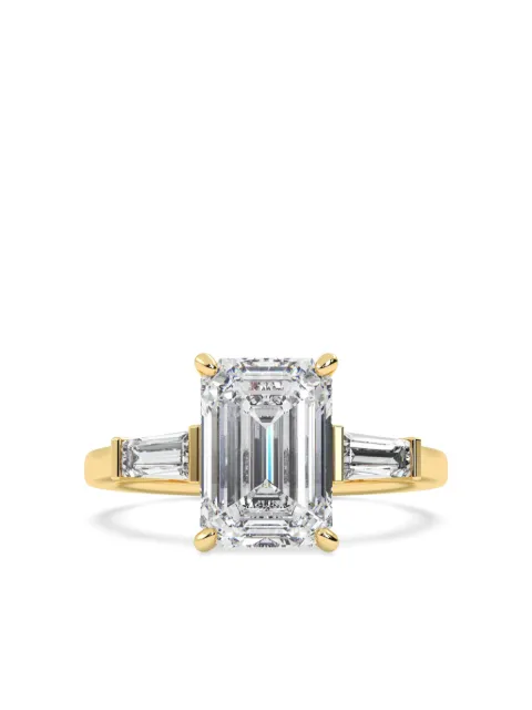 Tilla 14K yellow gold emerald diamond ring Gold RG93