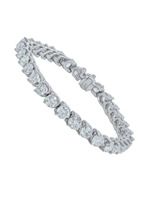 Tilla 14K white gold lab-grown diamond tennis bracelet Silver BR04