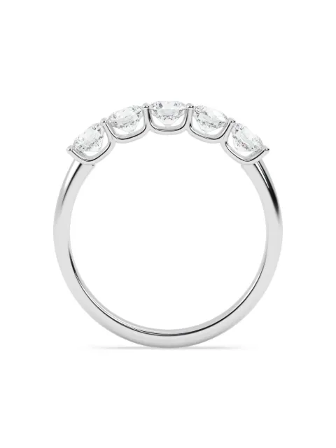 Tilla 14K white gold lab-grown diamond five-stone ring Silver WB48