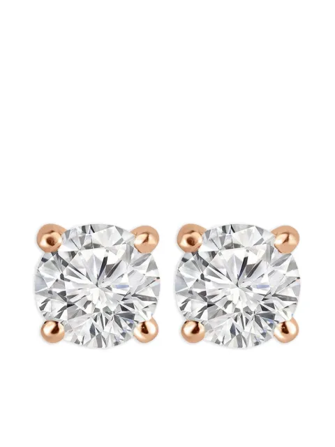 Tilla 14K rose gold diamond stud earrings Pink LGERST1504P