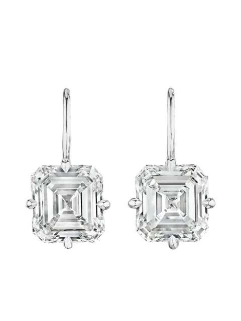 Tilla 14K white gold lab-grown diamond drop earrings Silver DEA1059