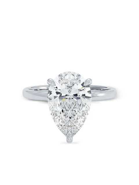 Tilla 14K white gold diamond solitaire ring Silver LGRG79