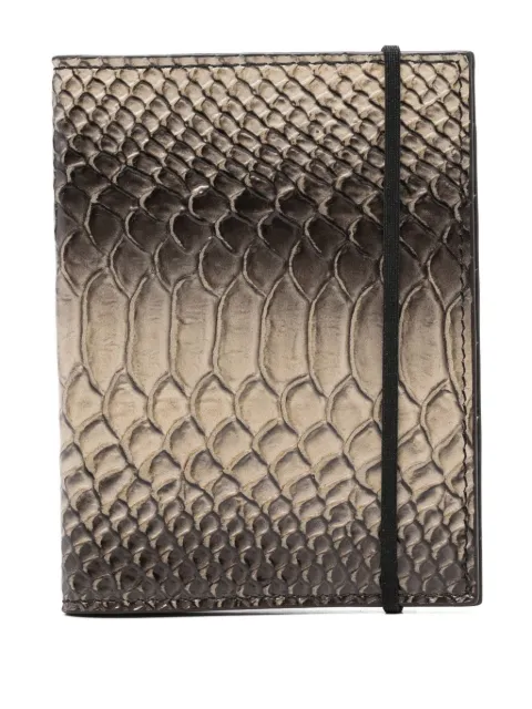 SAPIO snake-effect wallet Grey FW25N65