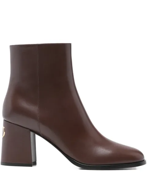 Valentino Garavani logo heel ankle boots Brown WS0NE9NBK