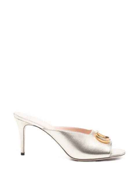 Valentino Garavani V-logo heeled sandals Gold WS0NQ4FLQ