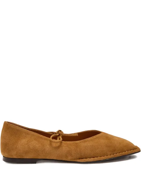 ALOHAS Sway suede ballet flats Brown S10094602A