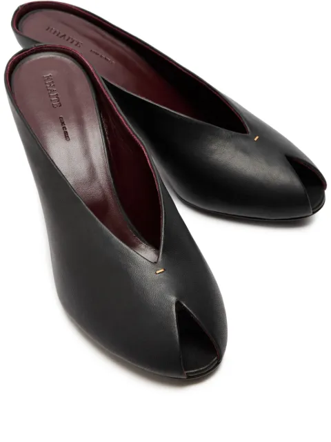 KHAITE 75 Cloak peep-toe sandals Black F6025942