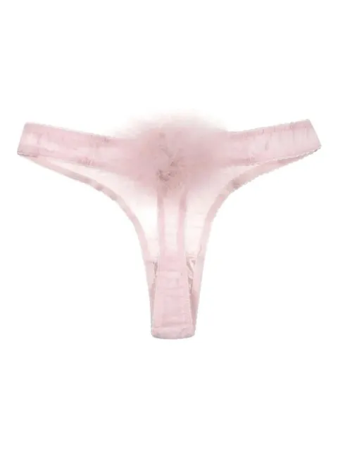 Gilda & Pearl Diana pompom thong Pink 0099BRIEFENCOUNTERTHONG
