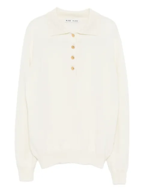 Blazé Milano Highland polo shirt Neutrals PUKNI13WOOA