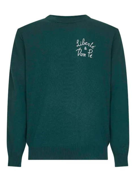 MC2 Saint Barth embroidered ribbed sweater Green HER002403501I