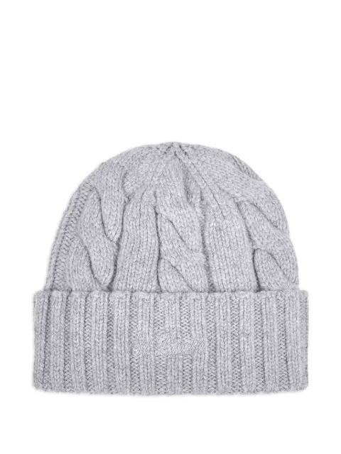 MC2 Saint Barth ribbed cable-knit beanie hat Grey CANN00200035I