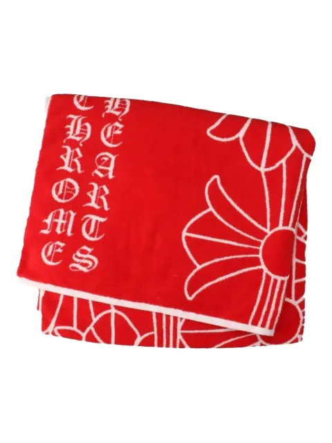 Chrome Hearts Cross beach towel Red CHRM0219