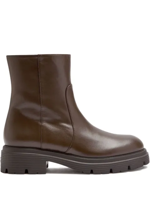 Stuart Weitzman hudson lite zip boots Brown SM560SMOWAL