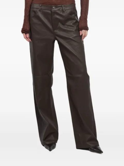 Sprwmn Americano pocket-detail trousers Brown BTM020LAMNO