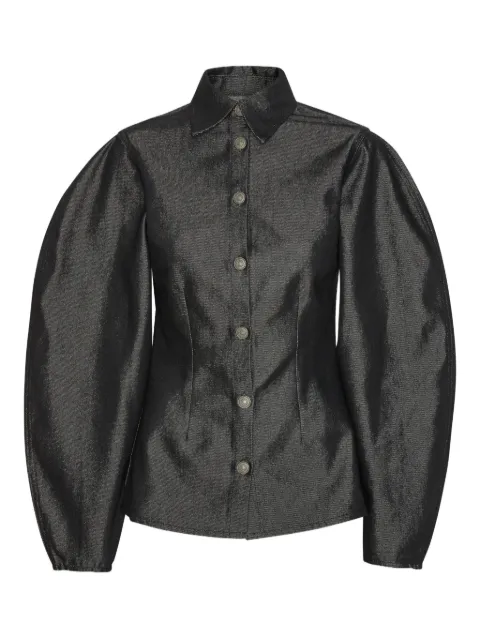 ROTATE BIRGER CHRISTENSEN puff-sleeve shirt Black 114961100