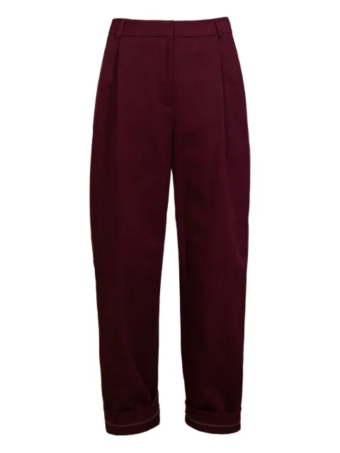 RXQUETTE Beam pleated trousers Red RXQF25BMTWTRS