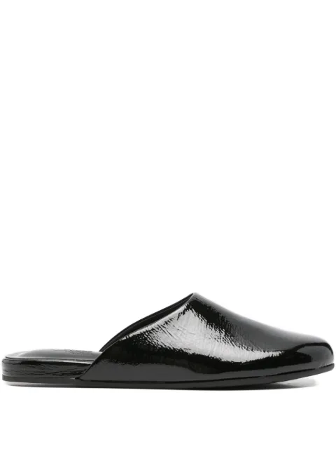 Ancient Greek Sandals The Slipper mules Black THESLIPPERNAPLACKBLACK