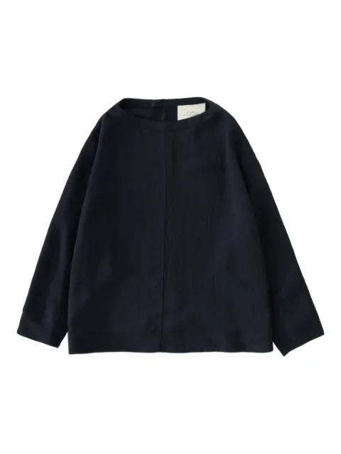 Studio Nicholson Lory blouse Blue LORYSNW1707LINENLIKETWILLDARKESTNAVY