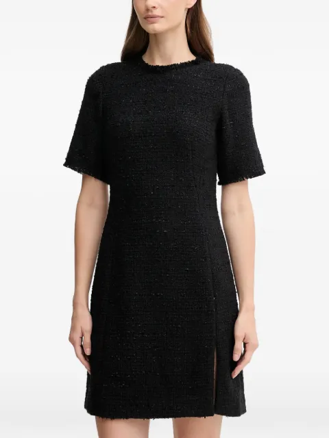 Joop! Dari frayed-trim short-sleeve mini dress Black 30048585