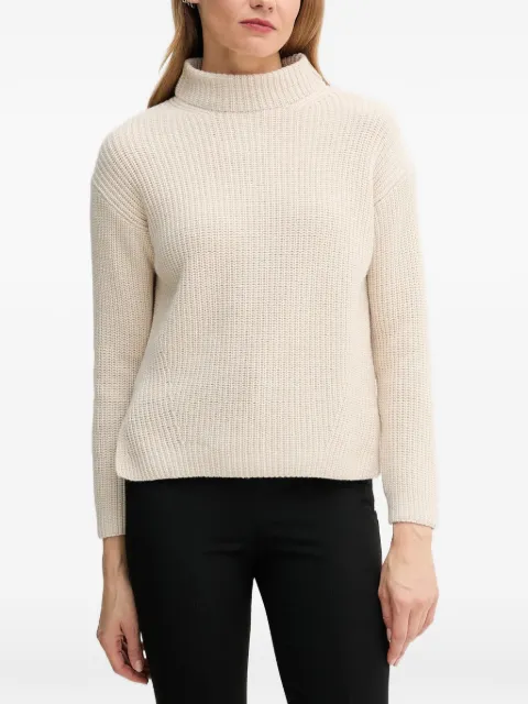 Joop! roll-neck side-slit sweater Neutrals 30048456