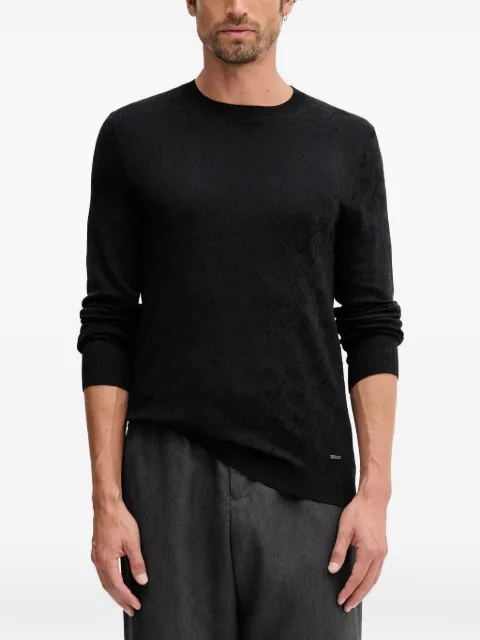 Joop! Cahilo jacquard knit sweater Black 30047704