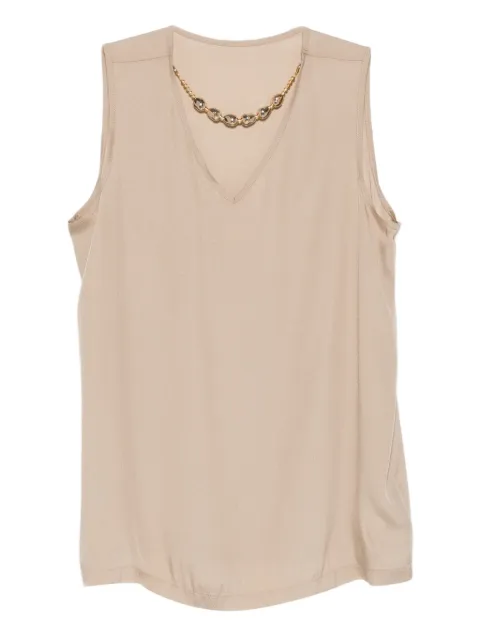Fabiana Filippi V-neck top Neutrals TPD225F842D8910