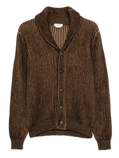 Jacob Cohën striped shawl-collar cardigan Brown JUMSJ006000XA002